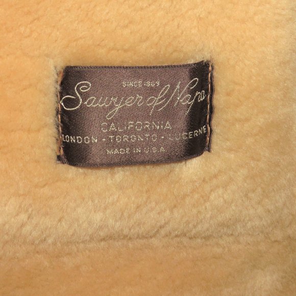 Sawyer of Napa Suede Shearling Rancher Women's Jacket 10 - Picture 11 of 13